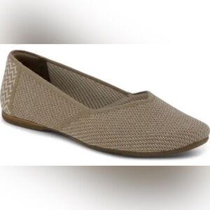 Toms Women's Taupe Knit Slip-On Flat